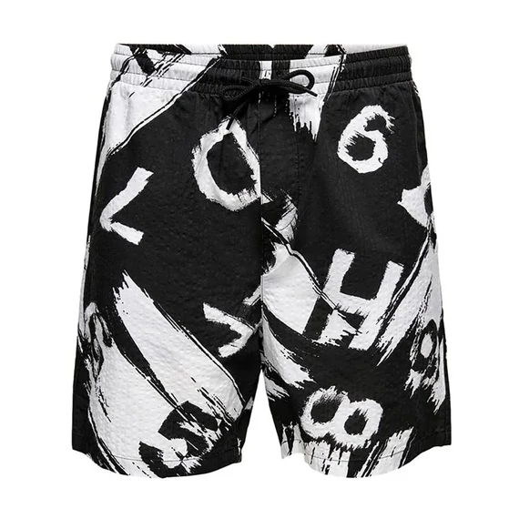 ONLY & SONS - Rövidnadrág Fekete